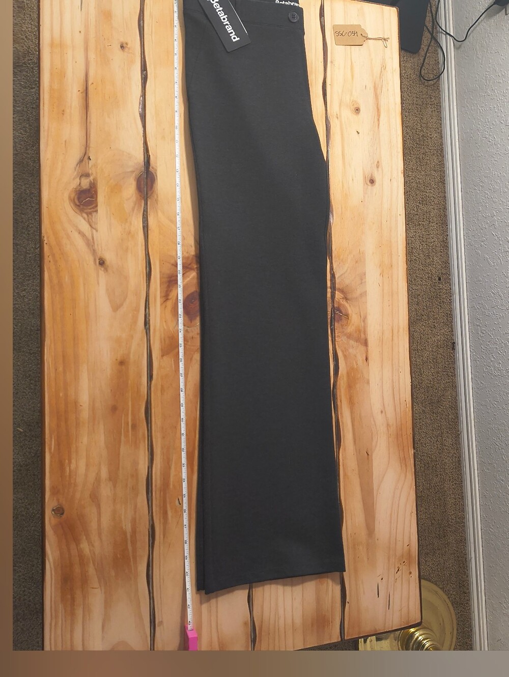 NWT Betabrand Classic Dress Pant Yoga Pants DPYP Charcoal Gray Straight L - Picture 13 of 14